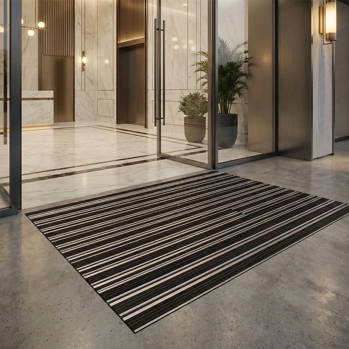 34 recessed grill mat- in use