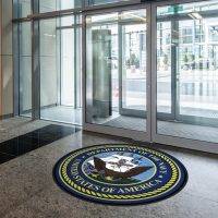 Custom Shape Logo mats – round