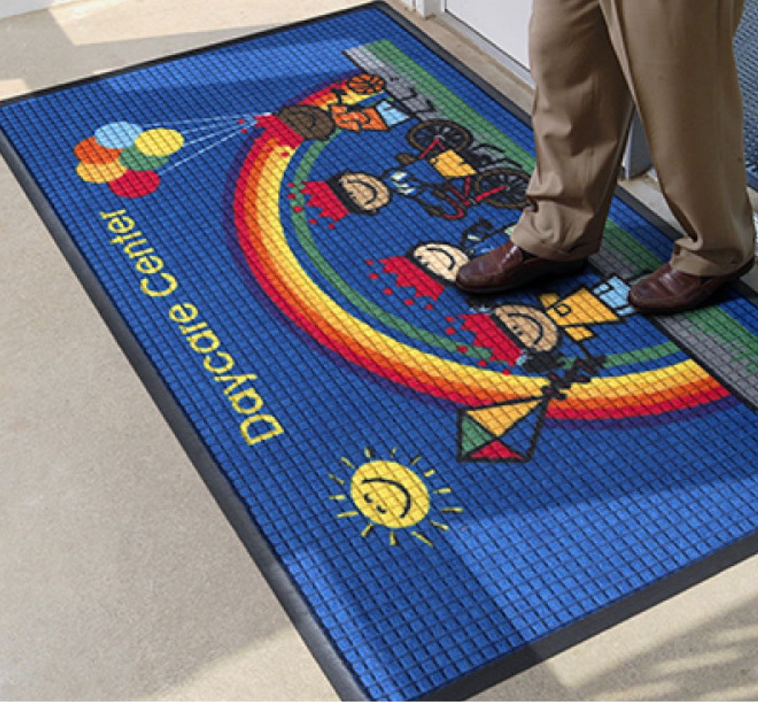 Waterhog HD impression logo mats -in use (1) Waterhog HD impression logo mats -in use (1)