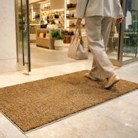 recessed coco mats in use