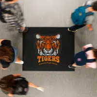 scraper-step-rubber-logo-mat-aerial-view-in-use