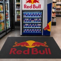 Floor-poster-rubber-logo-mats-in-use Floor-poster-rubber-logo-mats-in-use
