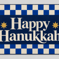 Cobalt Hanukkah checkerboard
