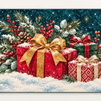 Elegant Teal Holiday Gift