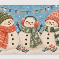 Snowman Social Holiday